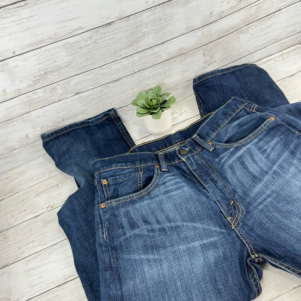 Levi Strauss & Co. 505 Regular Fit Jeans W34 L36 Blue Denim Men’s 100% Cotton - Picture 11 of 11
